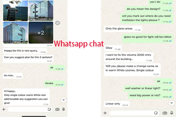 Design consultation for facade lighting